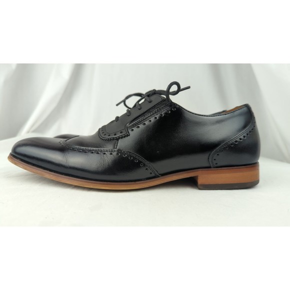 Stacy Adams Men's Sullivan Wingtip Oxford Dress Shoes Memory Foam Black 8.5 - Picture 3 of 16